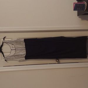 Gorgeous Black and White Evening Gown with Matching Jacket